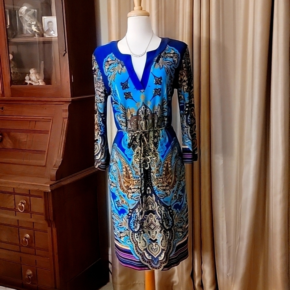 SOHO Apparel Ltd Paisley Dress Size 8